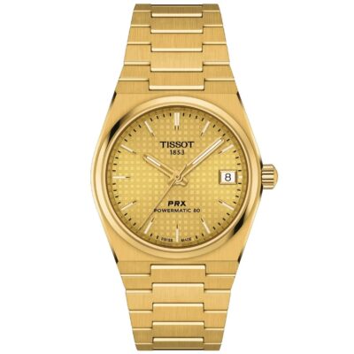 Tissot PRX Powermatic 80 Men's Gold Watch - T1372073302100